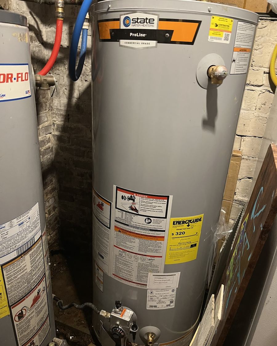 Gas water heater installed by Precision Plumbing